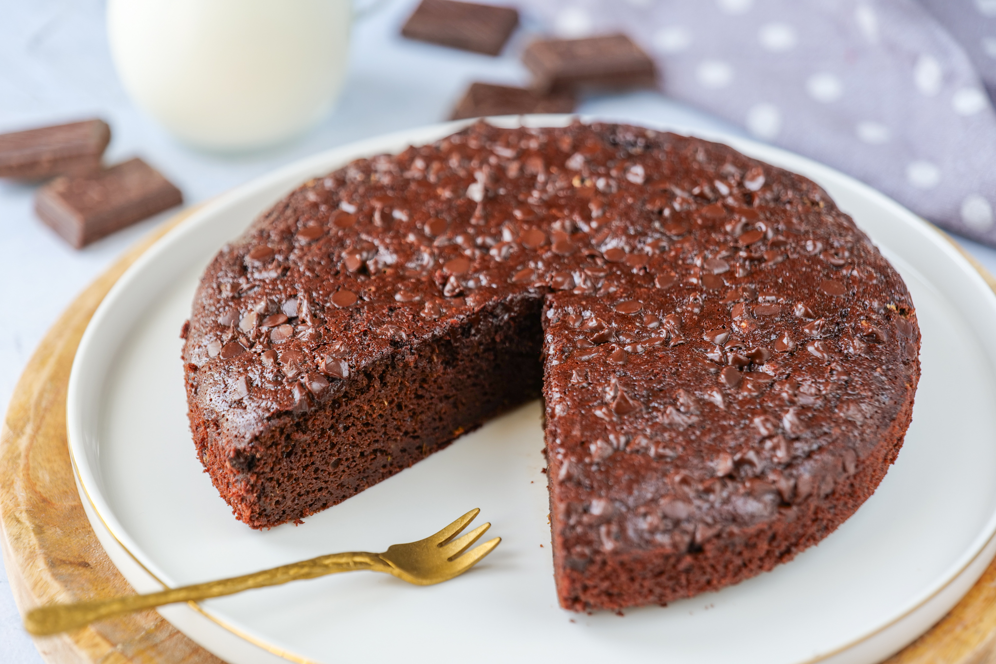 Moelleux au chocolat avec de la courgette