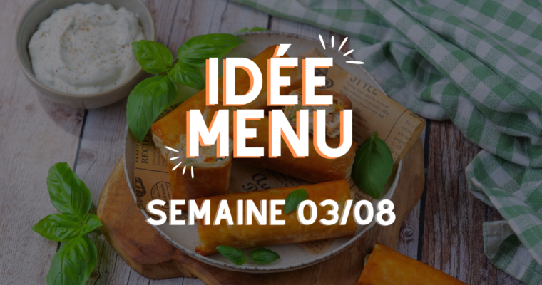 MENU SEMAINE 03/08