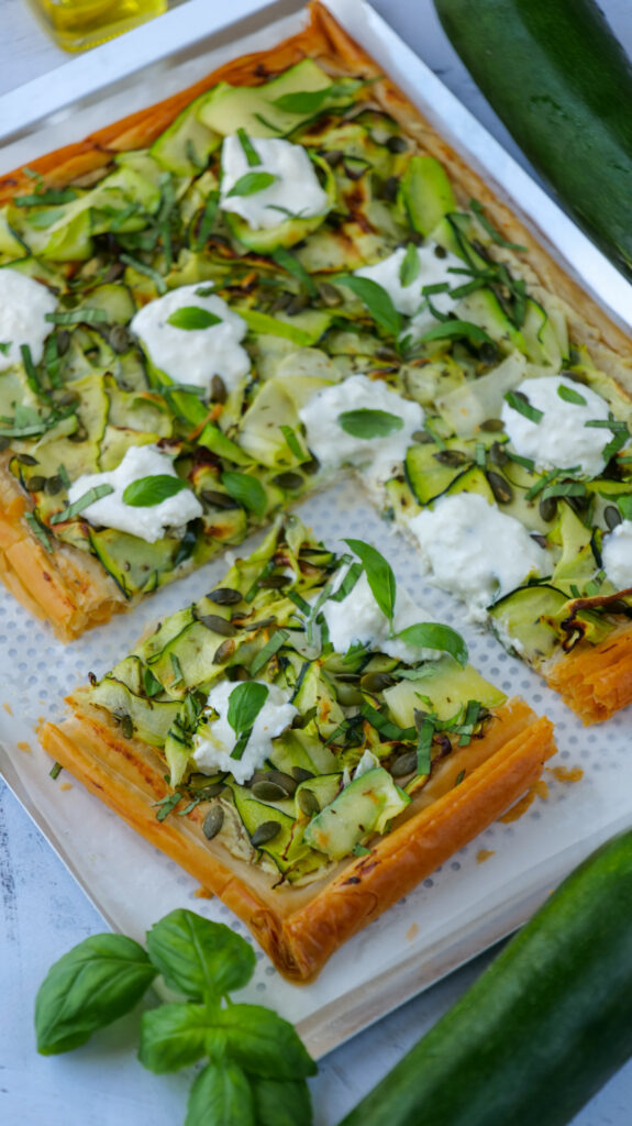 tarte fine courgette