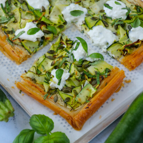 tarte fine courgette