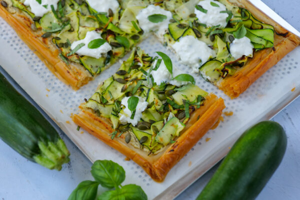 tarte fine courgette