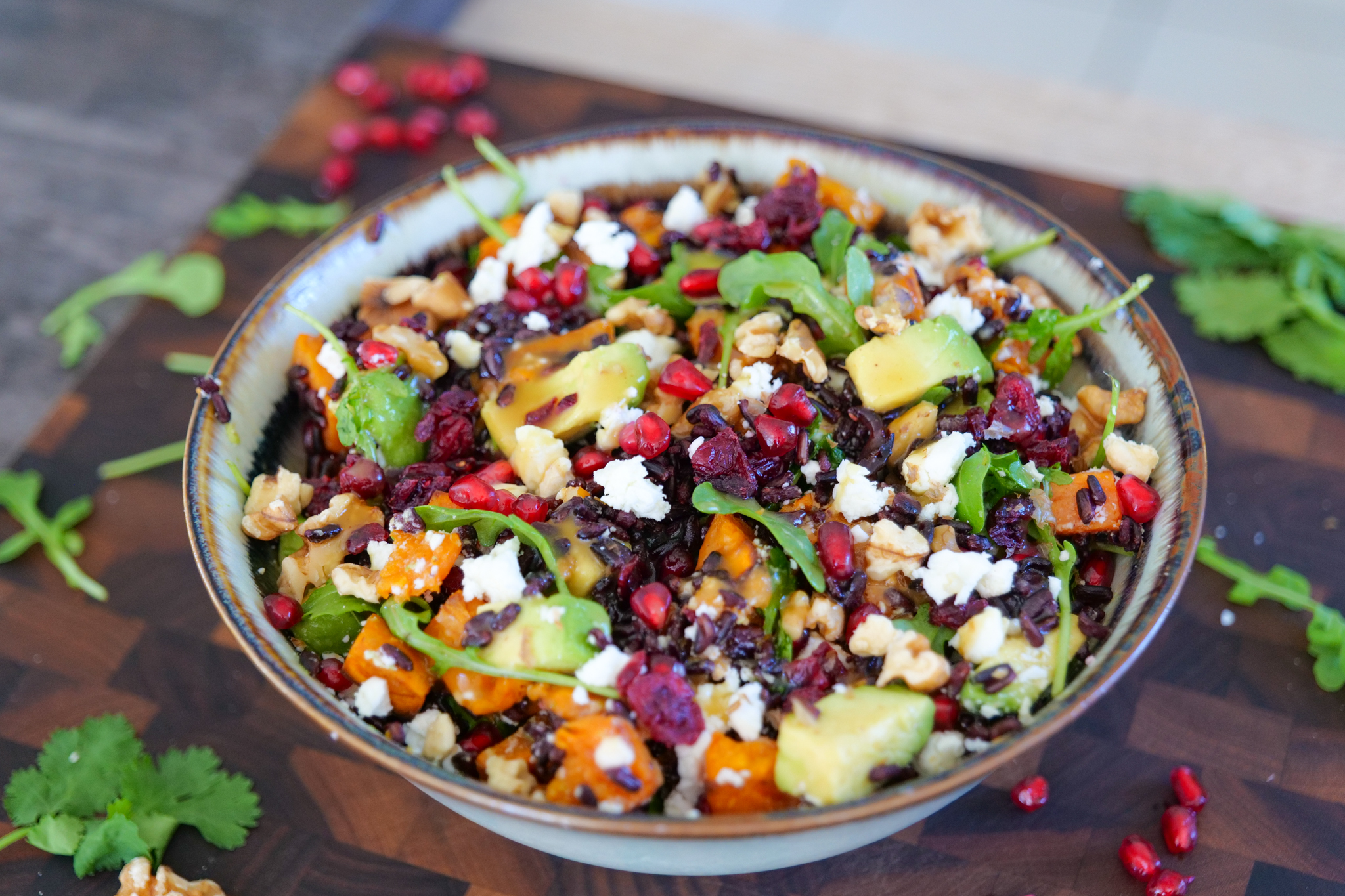 Salade d’automne au riz sauvage