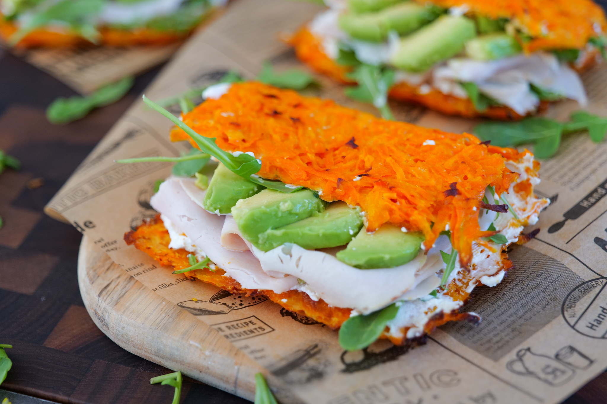 Wraps de carottes et Comté