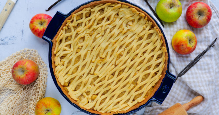 Tarte aux pommes et à la vanille